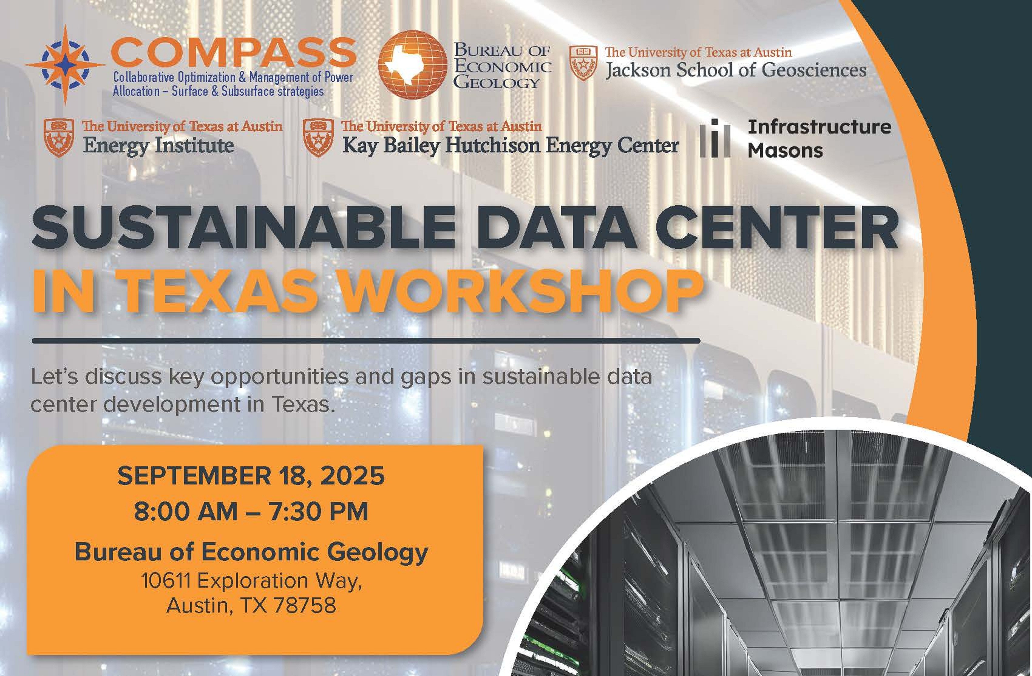 2025 Data Center Workshop Flyer with Sponsors